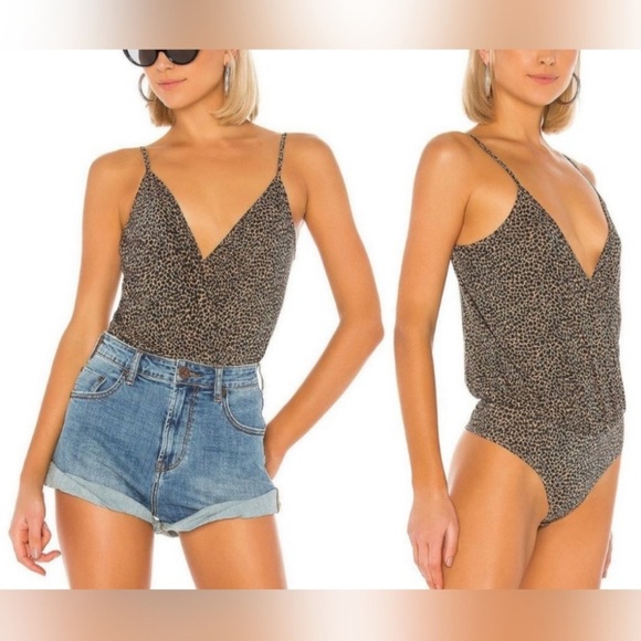 n:Philanthropy Leopard Print Tank Bodysuit - Picture 1 of 10